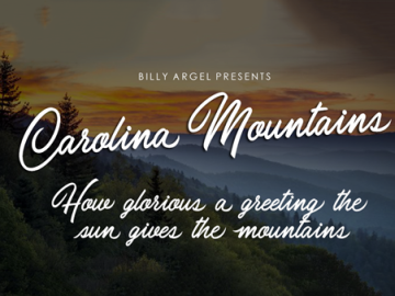 Carolina Mountains Font