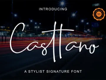 Casttano Handwritten Font – Fonte Grátis Casttano Handwritten Font