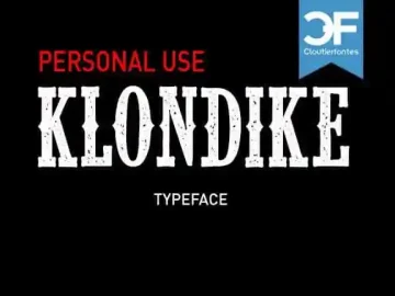CF Klondike Typeface