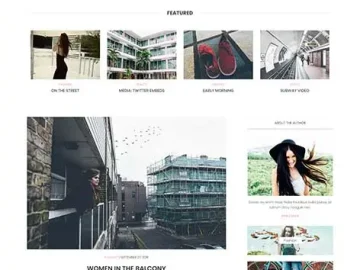 Charm Lite - Free Blog Template WordPress