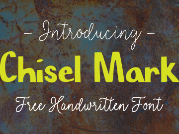 Chisel Mark Font