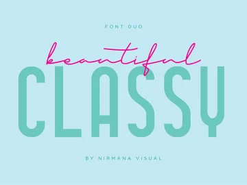 Classy Beauty Font Duo
