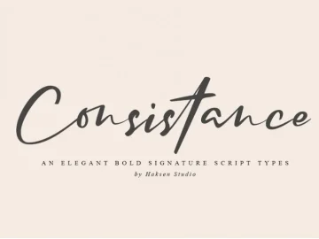 Consistance Signature Font – Fonte Grátis Consistance Signature Font