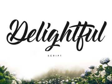 Delightful Script Font