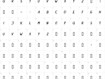 Dinski Casual Handwriting – Fonte Grátis Mapa de caracteres da fonte Dinski Casual Handwriting