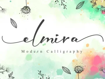 Elmira Script Font – Fonte Grátis Elmira Script Font
