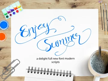 Enjoy Summer Script Font