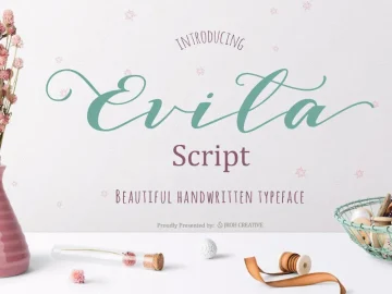 Evita Script Font