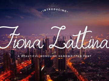 Fiona Lattina Handwritten Font