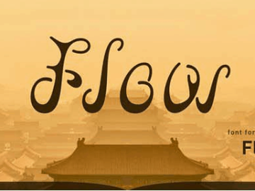 Flow font – Fonte Grátis Flow font