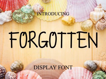 Forgotten Typeface
