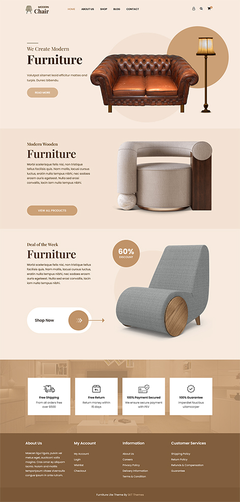 Furniture Lite - Free WooCommerce Furniture Theme