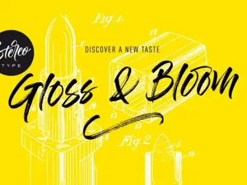 Gloss And Bloom Font
