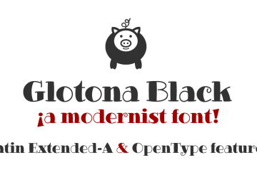 Glotona Black Font