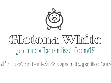 Glotona White Font