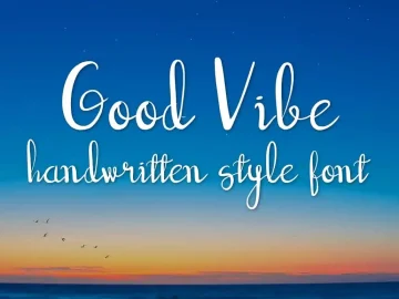 Good Vibe Script Font – Fonte Grátis Good Vibe Script Font