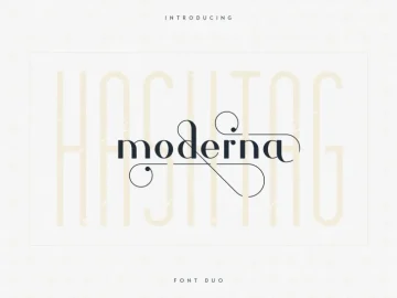 Hashtag Moderna - Duo Font