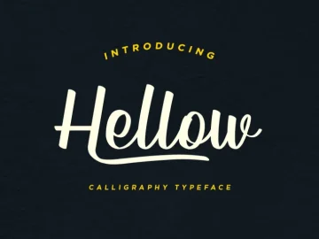 Hellow – Calligraphy Typeface