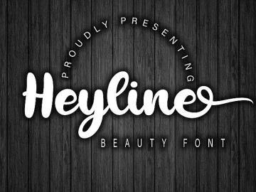 Heyline Bold Script Font – Fonte Grátis Heyline Bold Script Font