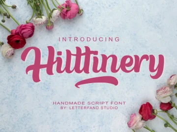 Hilttinery Script Font – Fonte Grátis Hilttinery Script Font