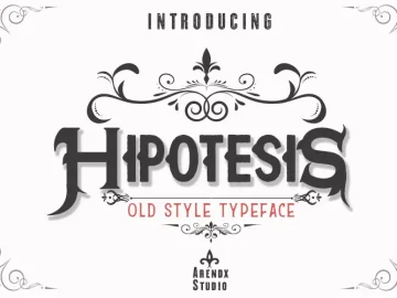Hipotesis Old Style Typeface – Fonte Grátis Hipotesis Old Style Typeface