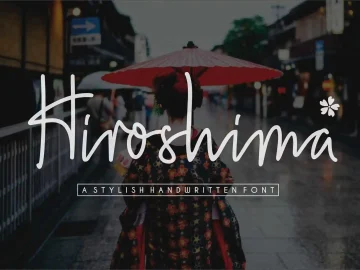 Hiroshima Script Font