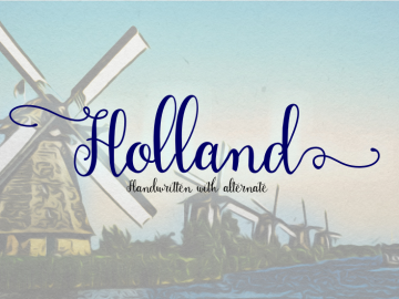 Holland Handwriting Font – Fonte Grátis Holland Handwriting Font