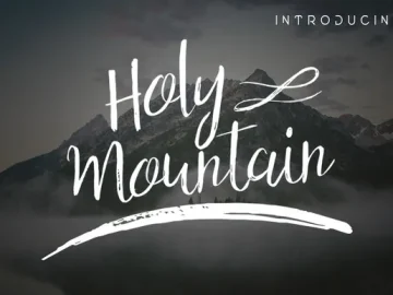 Holy Mountain Script Font