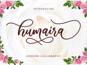 Humaira Calligraphy Font