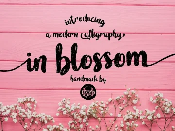 In Blossom Script Font – Fonte Grátis In Blossom Script Font