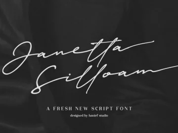 Janetta Silloam Signature Font