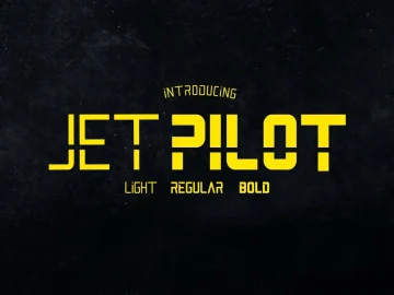 Jet Pilot Font – Fonte Grátis Jet Pilot Font