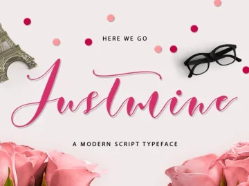 Justmine Script Font – Fonte Grátis Justmine Script Font
