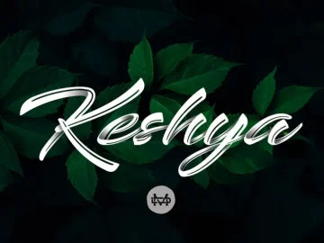 Keshya Brush Font