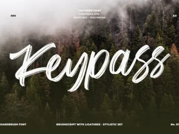 Keypass Brush Font