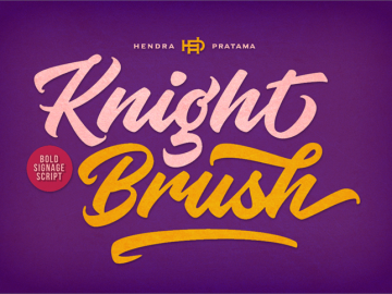 Knight Brush Font