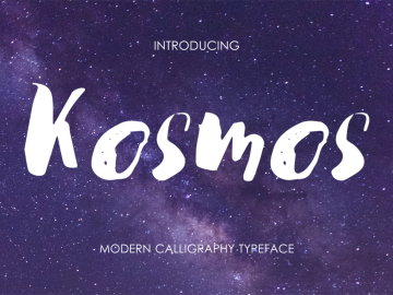 Kosmos Brush Font – Fonte Grátis Kosmos Brush Font