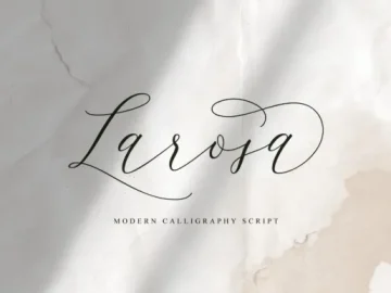 Larosa Script Font