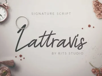 Lattravis Script Font