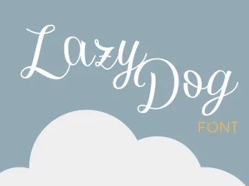 Lazy Dog Font – Fonte Grátis Lazy Dog Font