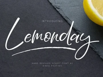 Lemonday Script Font – Fonte Grátis Lemonday Script Font