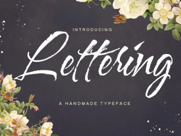 Lettering Script Font