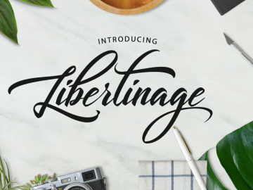 Libertinage Script Font