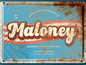Maloney Script Font – Fonte Grátis Maloney Script Font