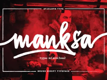 Manksa Brush Font