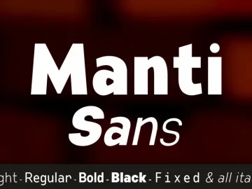 Manti Sans Font Family