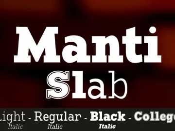 Manti Slab Font Family