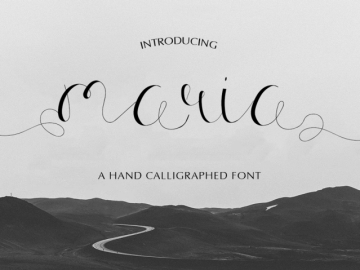 Maria Calligraphy Font