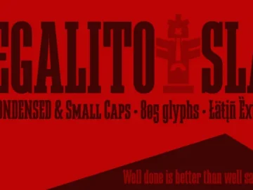 Megalito Slab & Small Caps Font