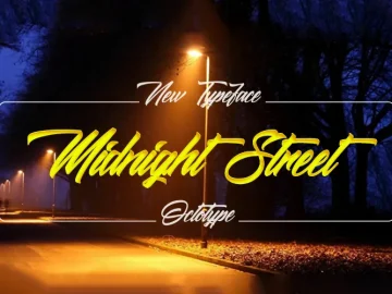 Midnight Street Script Font